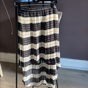 NWT HARVE BERNARD STRIPE SKIRT